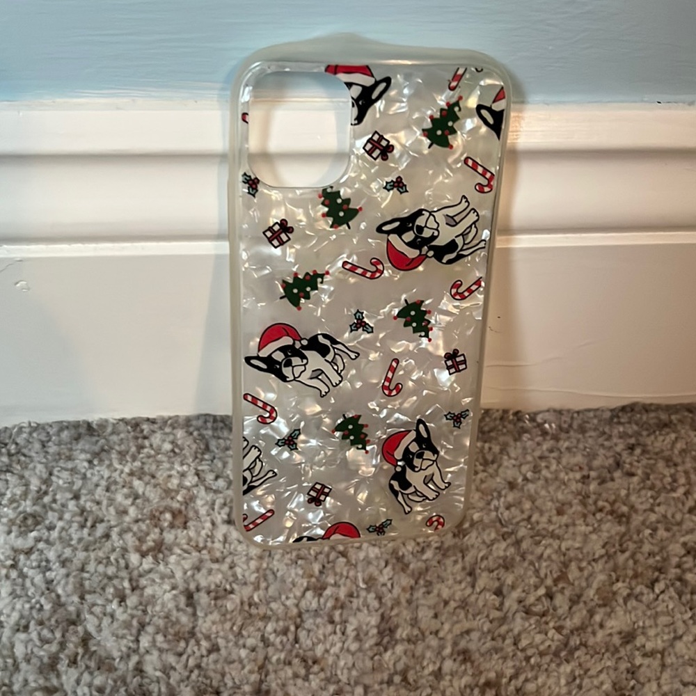 iPhone 11 Pugs with Santa Hats Case